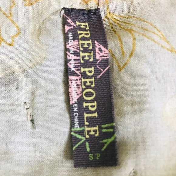 Free People Emerald Green Crochet Dress‎ Size Small Boho - Picture 7 of 7